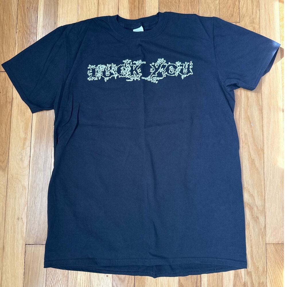 Adult Humor / Funny / Rude 100% Cotton Black T-Shirt “F*ck You .....Yeah You”